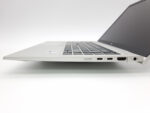 Rechte Seitenansicht des HP EliteBook 840 G7 mit erkennbaren Anschlüssen wie HDMI, USB-C, Thunderbolt und Strom und flachem Gehäuseprofil.